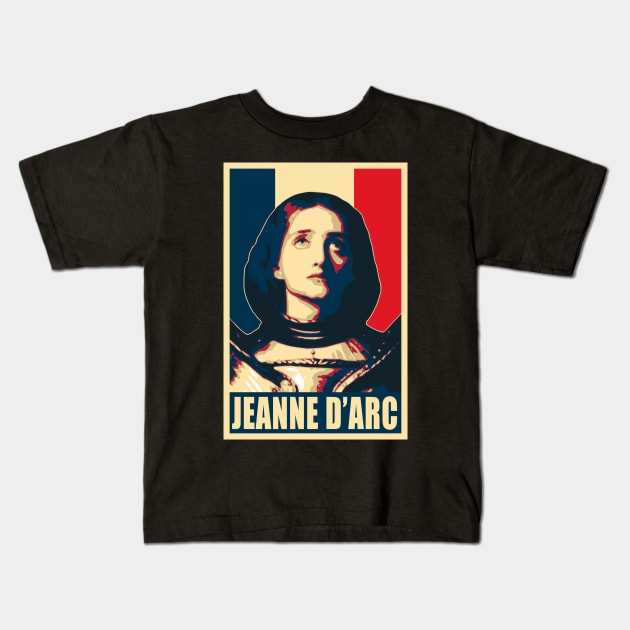 Joan Of Arc Jeanne D'Arc Kids T-Shirt by Nerd_art